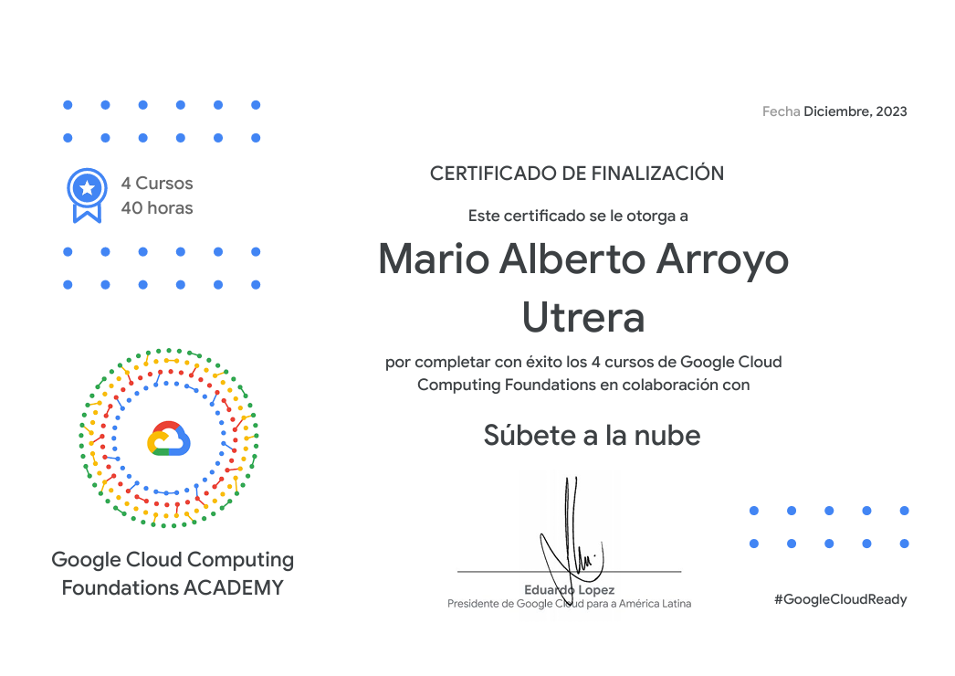 Google Cloud Computing Foundations